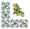 Схема вышивки «Узор с лимонами»