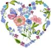 Схема вышивки &laquo;Цветочное сердце&raquo;