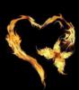 Схема вышивки «Сердце в огне»