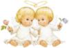 Схема вышивки «Ангелочки-двойняшки»