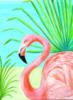 Схема вышивки «Pink flamingo»