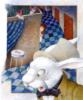 Схема вышивки «Кролик и Алиса из Зазеркалья»