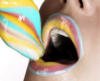 Схема вышивки «Радужные губы (2)»