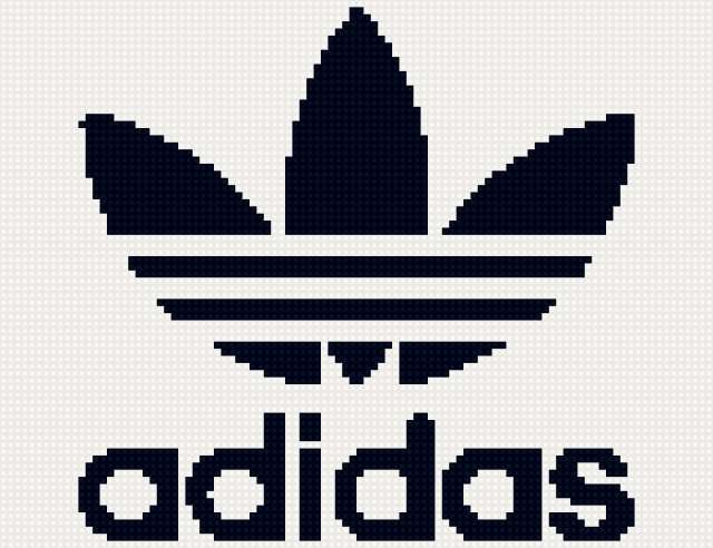 Оригинал вышивки «Adidas»