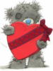 Схема вышивки «Мишка Тедди с сердцем»
