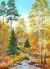 Схема вышивки «Осень в лесу»