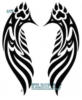 Схема вышивки «Крылья волка»