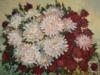 Схема вышивки «Красные хризантемы»
