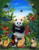 Схема вышивки «Веселая панда»