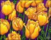 Схема вышивки &laquo;Желтые тюльпаны&raquo;