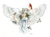 Схема вышивки «Белый ангел»