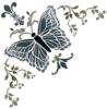 Схема вышивки «Уголок салфетки "Бабочка"»