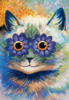 Схема вышивки «Котик с голубыми глазами»