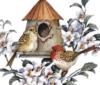 Схема вышивки &laquo;Птичий домик&raquo;