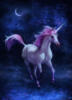 Схема вышивки &laquo;Бегущий единорог&raquo;