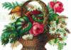 Схема вышивки &laquo;Корзина с цветами&raquo;