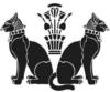 Схема вышивки «Египетские кошки»