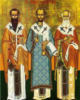 Схема вышивки «Икона три святителя»