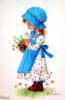 Схема вышивки «Девочка с цветами»
