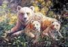 Схема вышивки «Мама с медвежатами»