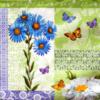 Схема вышивки «Ромашки и бабочки»