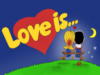 Схема вышивки «Love is...»