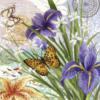 Схема вышивки «Бабочки и цветы»