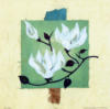 Схема вышивки «Magnolias-on-greenbeige-papyrus»