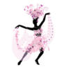 Схема вышивки «Танцовщица_в_цветах»