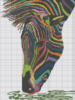 Схема вышивки «Зебра разночветная»
