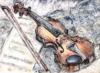 Схема вышивки «Рисунок скрипки»