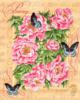 Схема вышивки «Цветы и  бабочки»