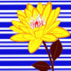 Схема вышивки «Жёлтый цветок»