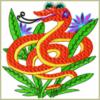 Схема вышивки «Год змеи»