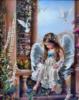 Схема вышивки «Девочка-ангел»